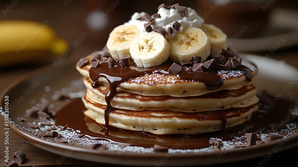 Heavenly Chocolate-Covered Banana Pancake Explosion: A Decadent Dessert Adventure Heavenly Chocolate-Covered Banana Pancake Explosion: A Decadent Dessert Adventure