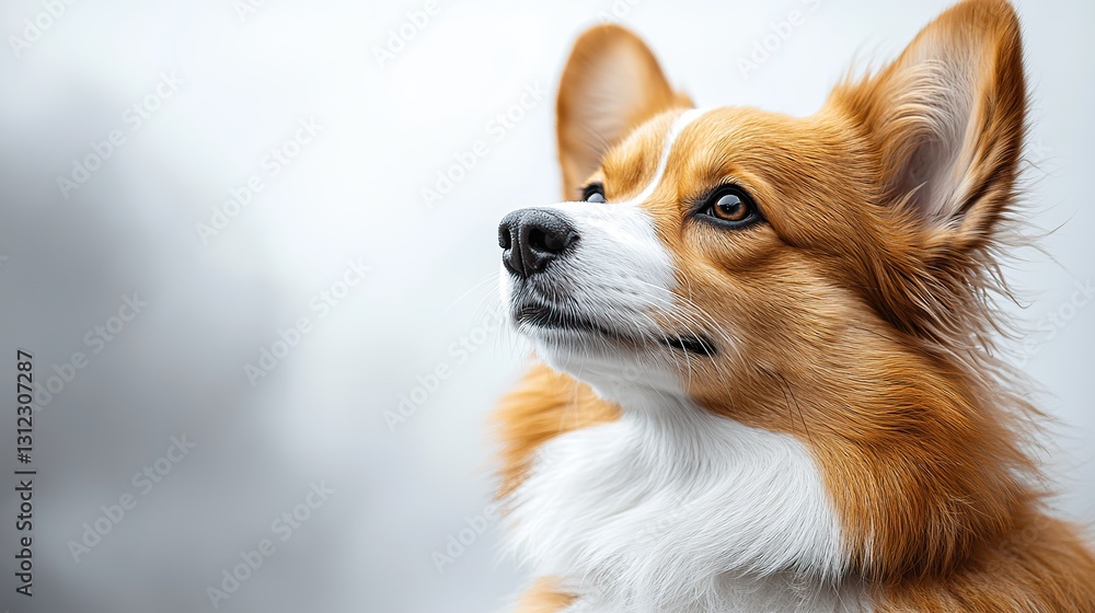 a fluffy welsh corgi sitting proudly with its signature short legs and erect ears a fluffy welsh corgi sitting proudly with its signature short legs and erect ears