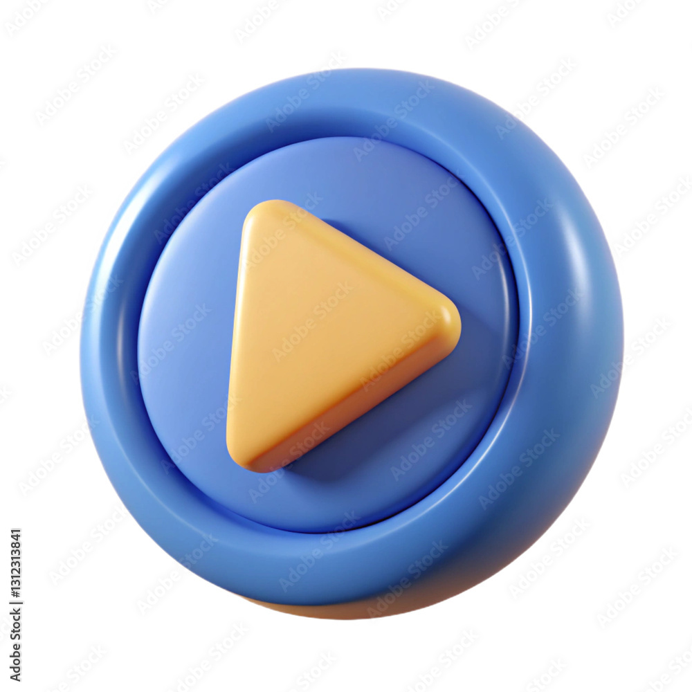 Play 3D icon featuring a modern and sleek design perfect for media entertainment and digital interfaces
Play 3D icon featuring a modern and sleek design perfect for media entertainment and digital interfaces