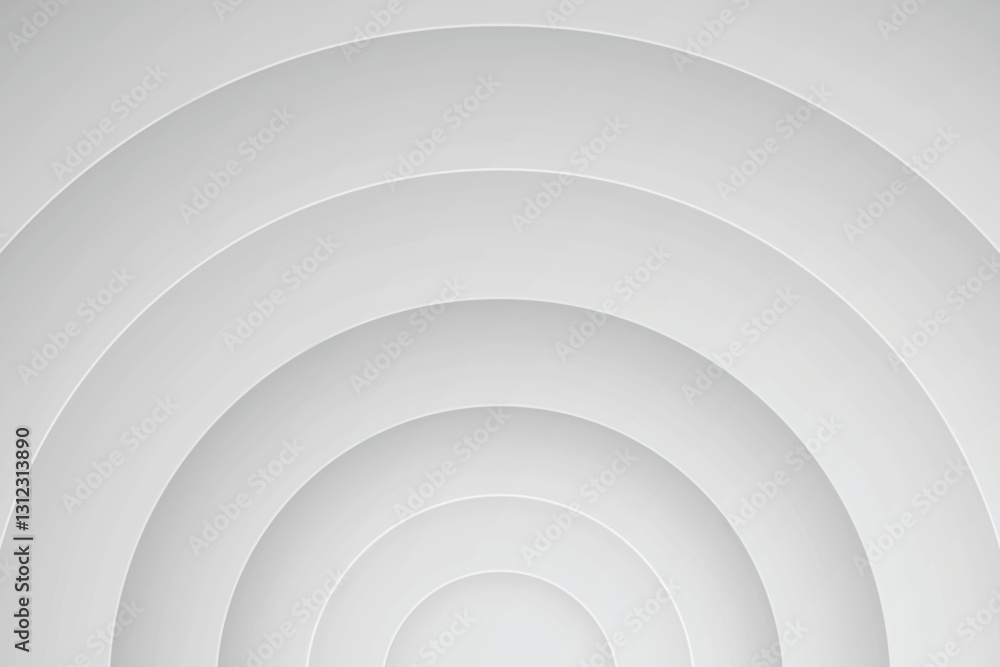 Fototapeta premium Abstract gray concentric circles background, digital art, website design
