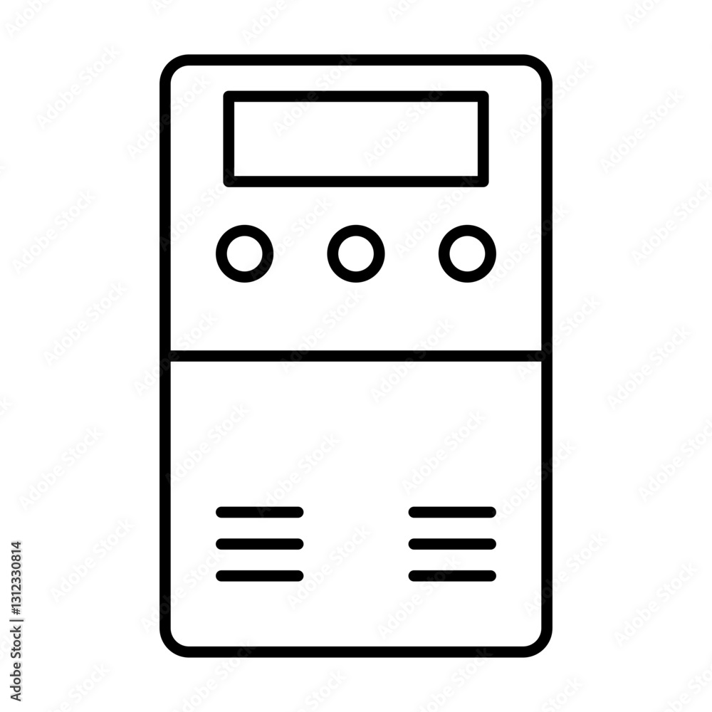 Fototapeta premium air cooler line icon