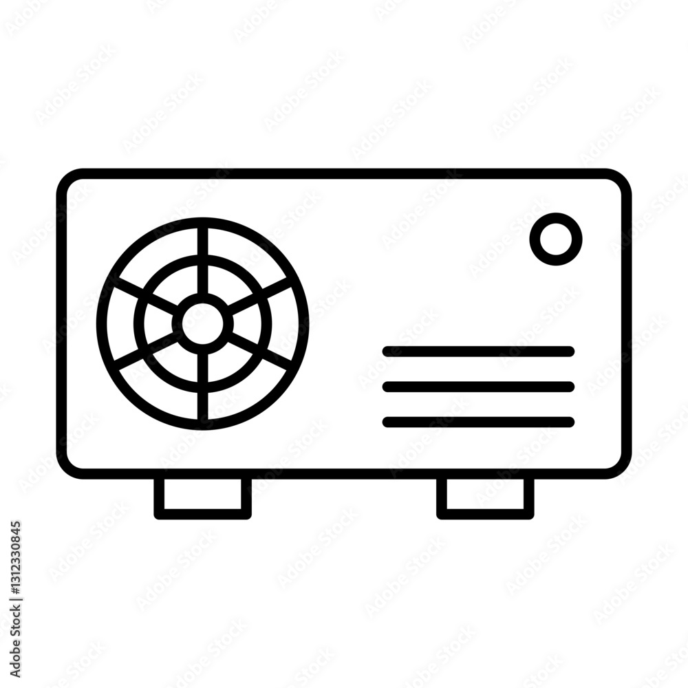 air cooler line icon air cooler line icon