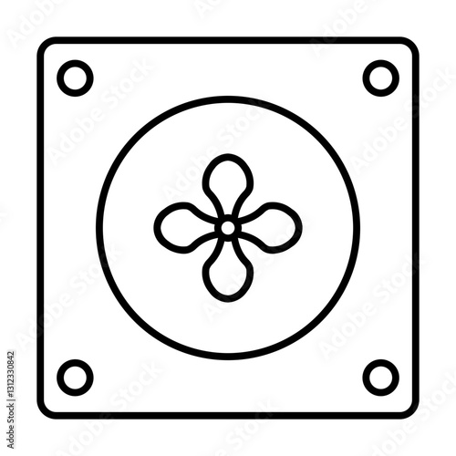 air cooler line icon