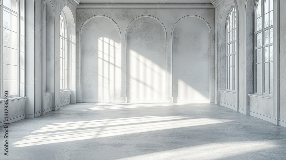 abstract white empty room with white walls and floor and sunlight abstract white empty room with white walls and floor and sunlight