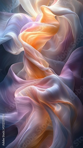 Swirling Pastel Silk for Dramatic Lighting.
