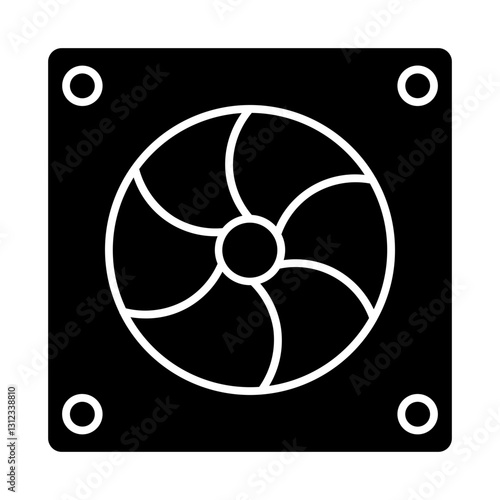fan glyph icon