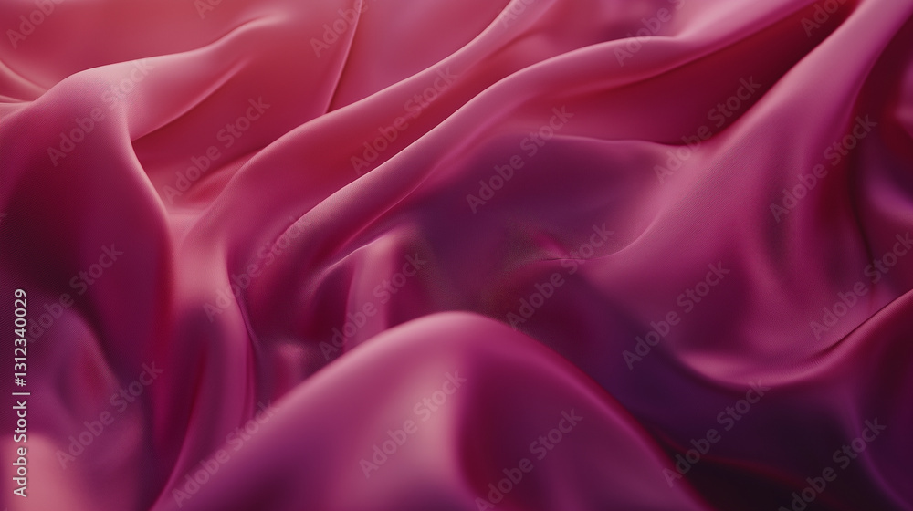 A highly detailed, ultra-realistic close-up photograph of luxurious burgundy silk fabric, capturing its smooth, flowing folds with precision. A highly detailed, ultra-realistic close-up photograph of luxurious burgundy silk fabric, capturing its smooth, flowing folds with precision.