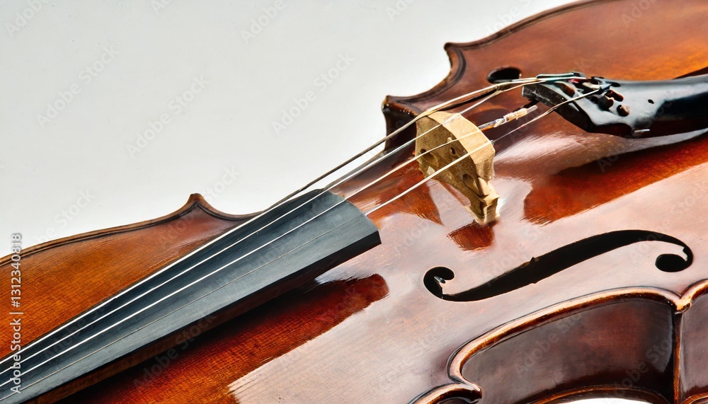 Fototapeta premium Classic Cello Beautifully Isolated on a White Background