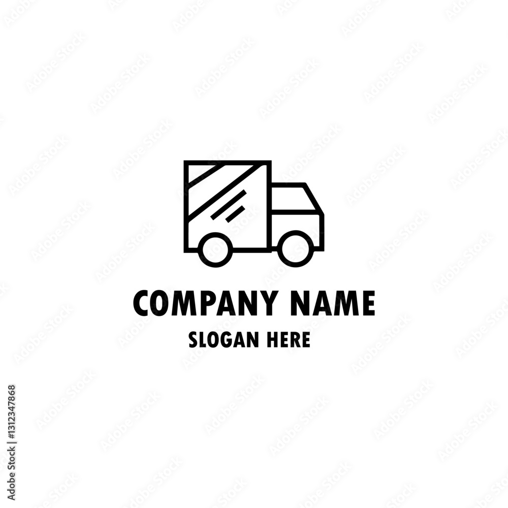 Delivery Black Filled Vector Icon Delivery Black Filled Vector Icon