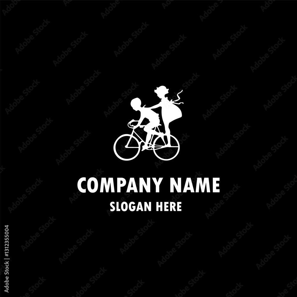 cycling race stylized symbol, outlined cyclist vector silhouette cycling race stylized symbol, outlined cyclist vector silhouette