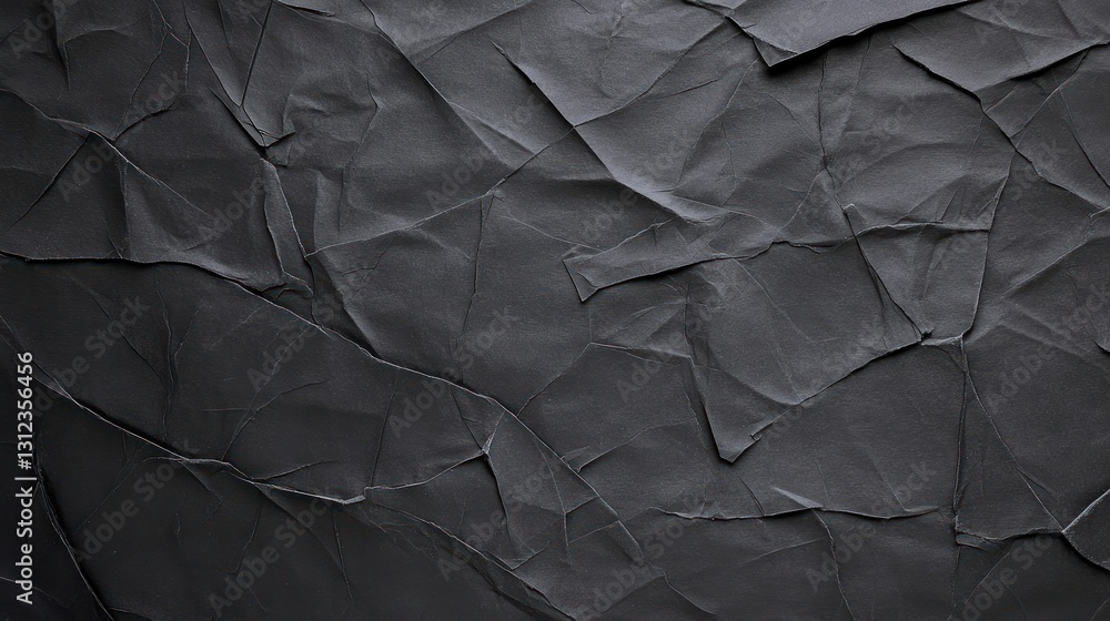 Abstract Dark Gray Crumpled Texture: A Study in Shades and Shadows Abstract Dark Gray Crumpled Texture: A Study in Shades and Shadows