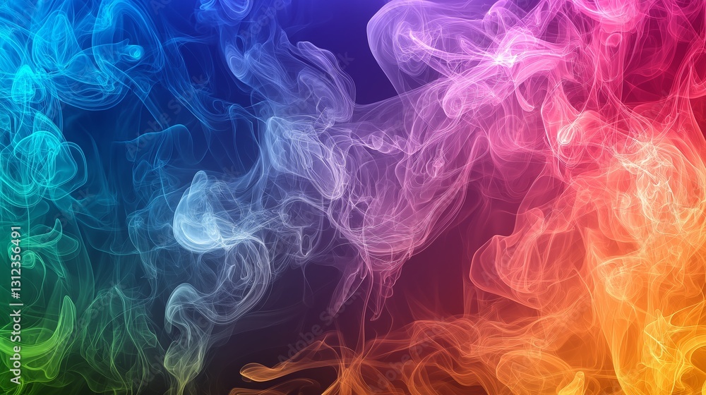 background with multicolor waving smoke background with multicolor waving smoke