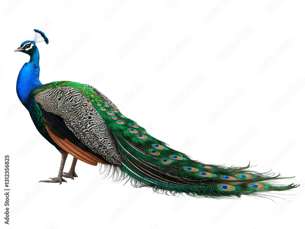 Obraz premium peacock Isolated on a transparent background.