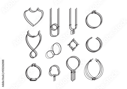 Detailed Jewelry Vectors Fashion Accessories