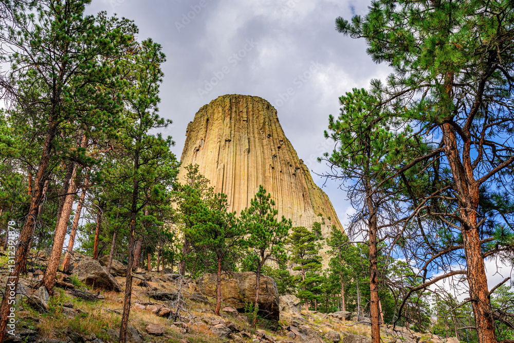 Obraz premium Devils Tower National Monument near Sundance Wyoming