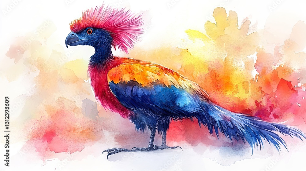 Obraz premium dodo clipart watercolor illustration detailed illustration