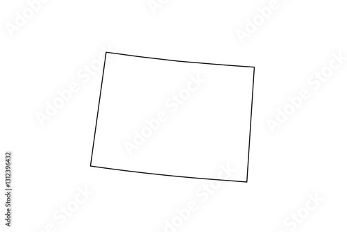 Map of Colorado state, US