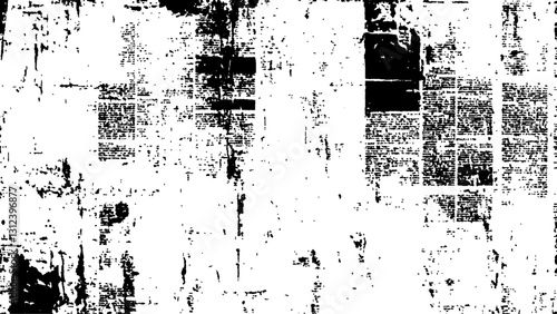 Wallpaper Mural Vector white and black newspaper paper grunge vintage old aged texture. Vintage grunge newspaper collage background. Newspaper with old grunge vintage unreadable paper texture background. Torontodigital.ca