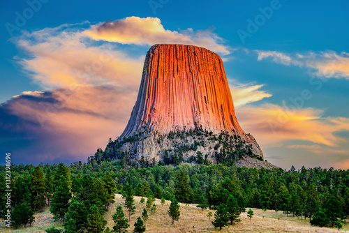 Devils Tower National Monument near Sundance Wyoming