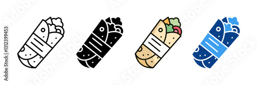 Sushi Icon Set Multiple Style Collection