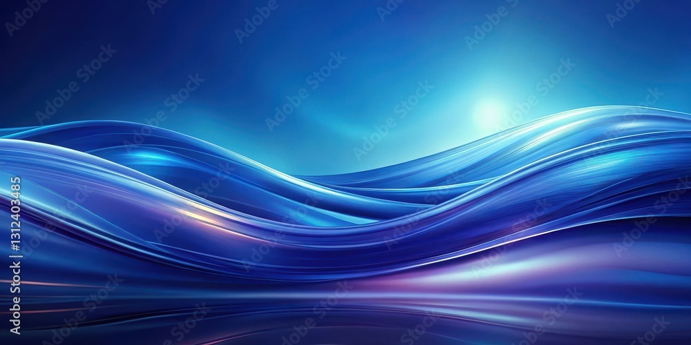 Deep blue abstract wave background with soft ripples and gentle swellings, set against a gradient of darker blues and purples for a soothing atmosphere , soothing tones, deep blues Deep blue abstract wave background with soft ripples and gentle swellings, set against a gradient of darker blues and purples for a soothing atmosphere , soothing tones, deep blues