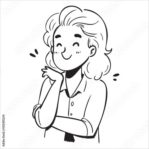 A woman with a smile on her face