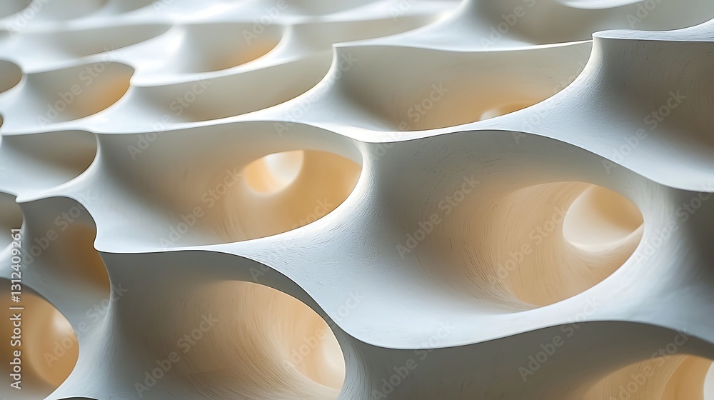Abstract White Sculptural Surface. Abstract White Sculptural Surface.
