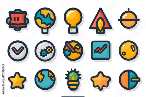 Business & Finance Icon Set – Analytics, Growth & Economy