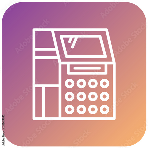 Vector Design Atm Machine Icon Style