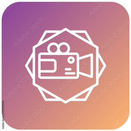 Vector Design Video Camera Icon Style