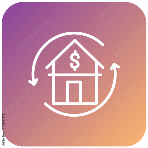 Vector Design Refinance Icon Style