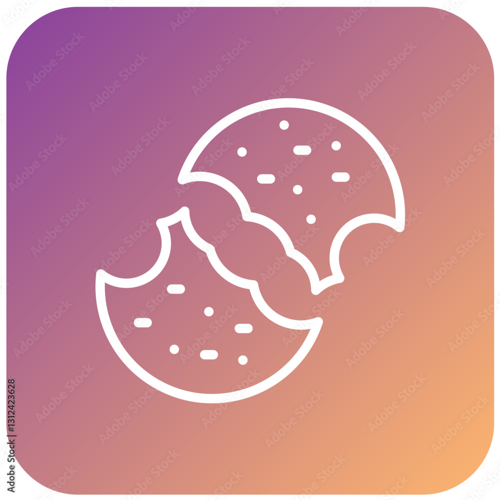 Vector Design Cookie Icon Style Vector Design Cookie Icon Style
