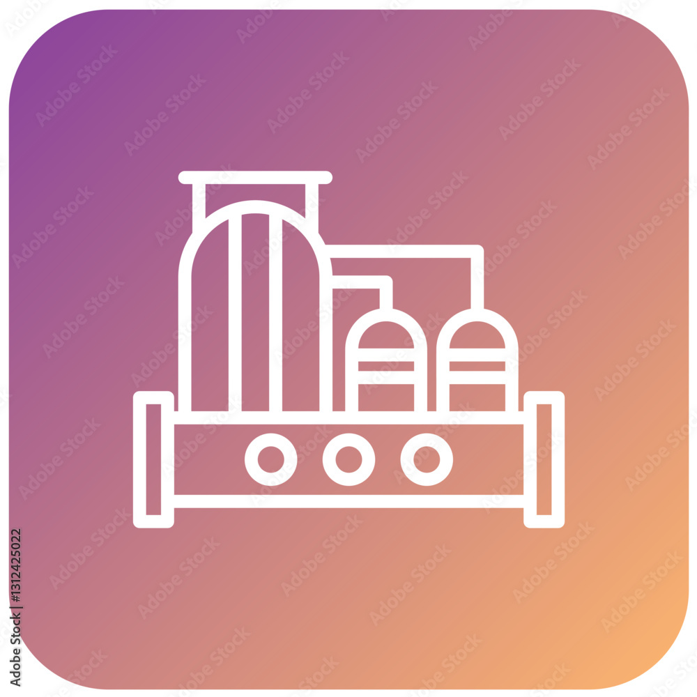 Fototapeta premium Vector Design Water Factory Icon Style
