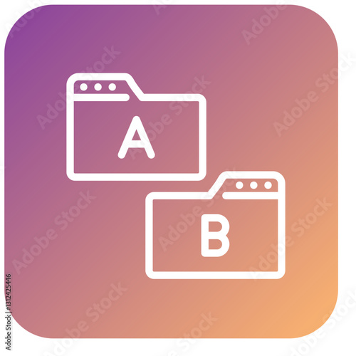 Vector Design Ab Testing Icon Style