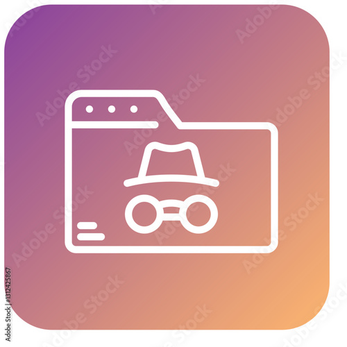 Vector Design Incognito Icon Style