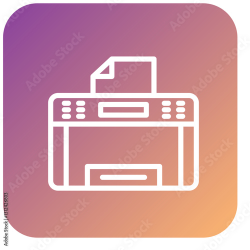 Vector Design Copy Machine Icon Style
