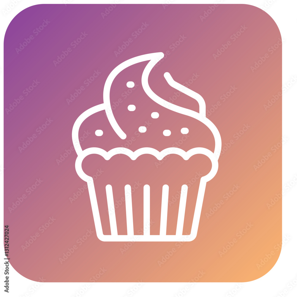 Vector Design Cupcake Icon Style Vector Design Cupcake Icon Style
