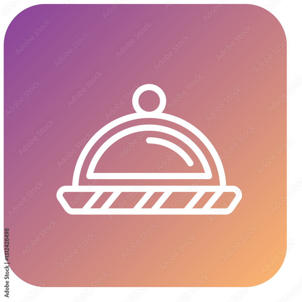 Fototapeta premium Vector Design Platter Icon Style
