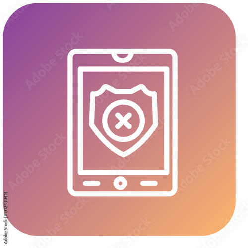Vector Design Denial Icon Style