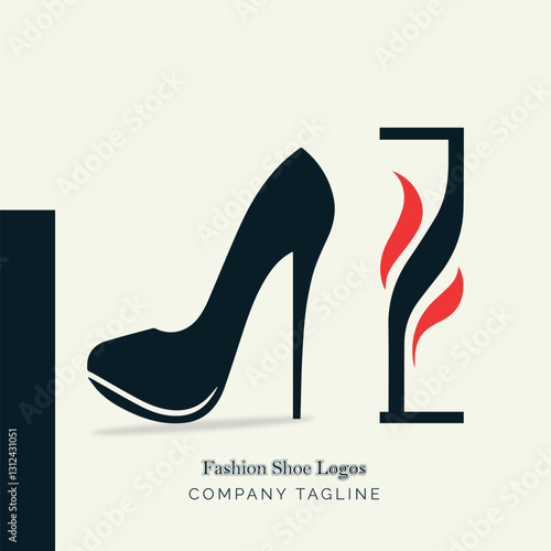 Assortment of stylish footwear logo