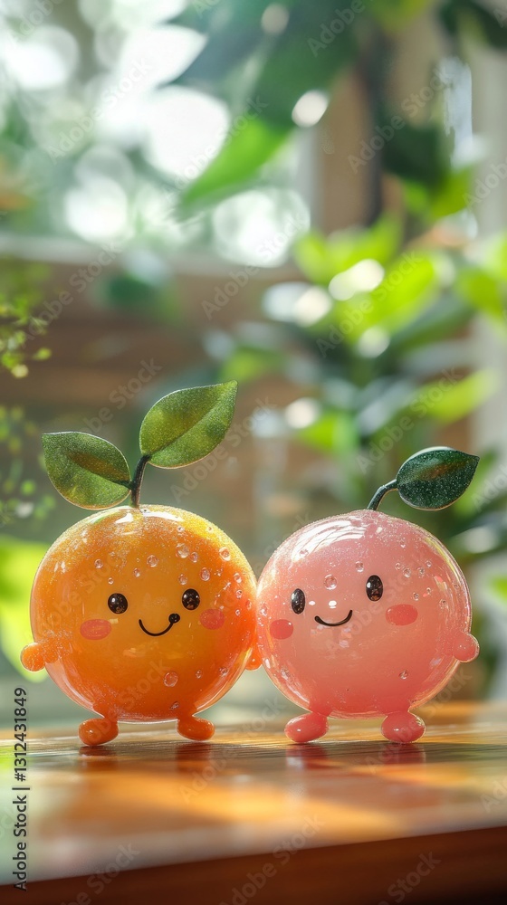 Two Adorable Cartoon Fruit Pictures Two Adorable Cartoon Fruit Pictures