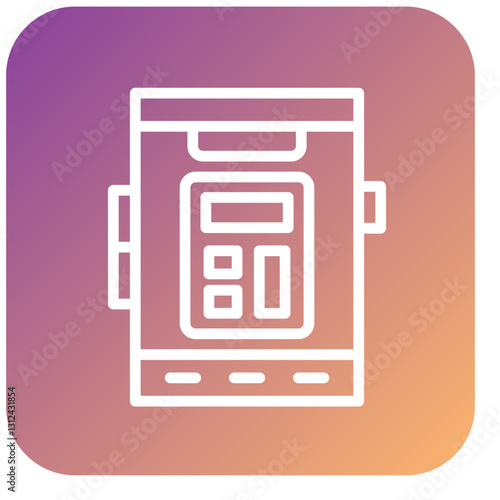 Vector Design Mobile Calculator Icon Style