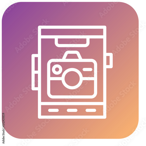 Vector Design Mobile Camera Icon Style