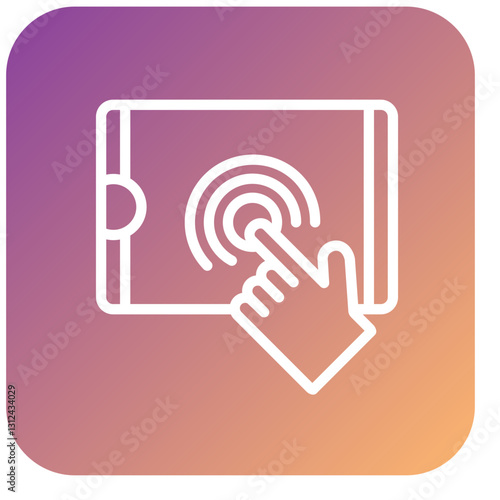 Vector Design Touch Screen Icon Style