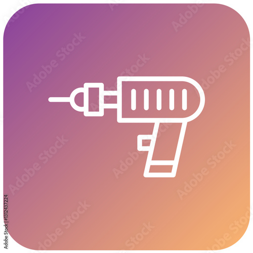 Pneumatic Drill Vector Design Icon Style