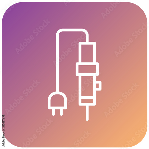 Soldering Iron Vector Design Icon Style