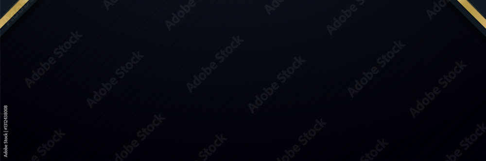 Fototapeta premium Dark Abstract Background Gold Accents, Diagonal Lines, Presentation Use
