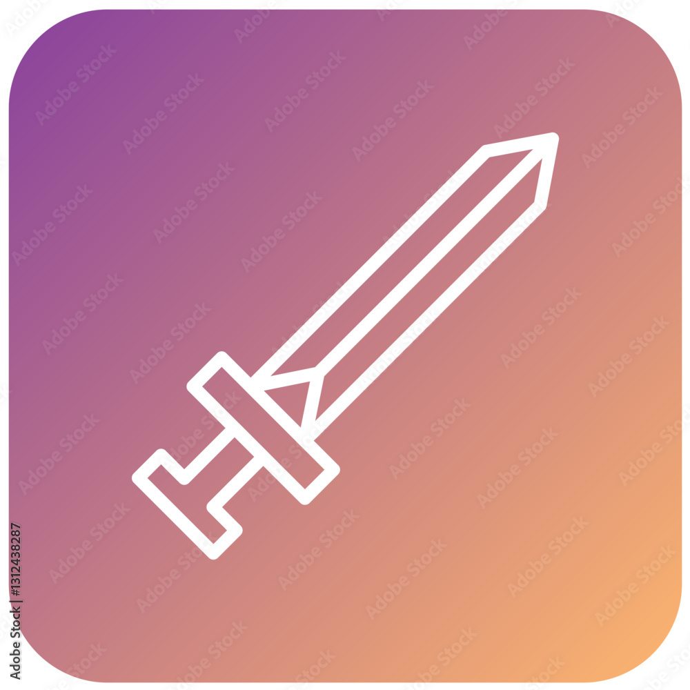 Sword Vector Design Icon Style Sword Vector Design Icon Style