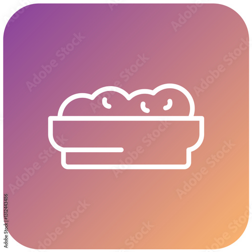 Cottage Cheese Vector Design Icon Style