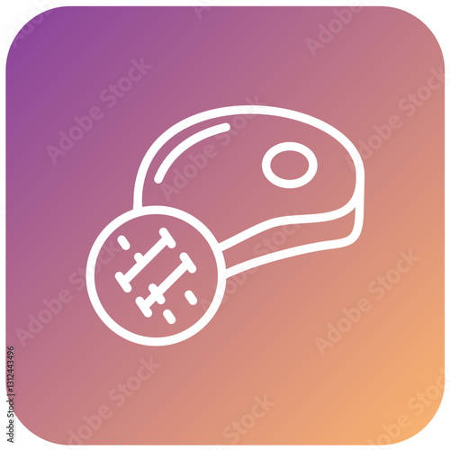 Pork Tenderloin Vector Design Icon Style